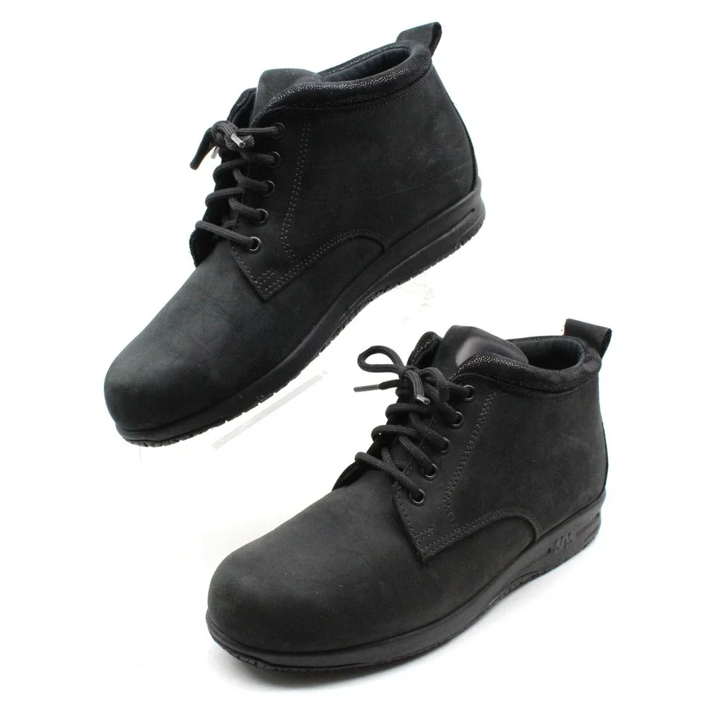 SAS Women's 8 M Gretchen Ankle Chukka Boots Black‎ Leather Comfort NO INSOLES